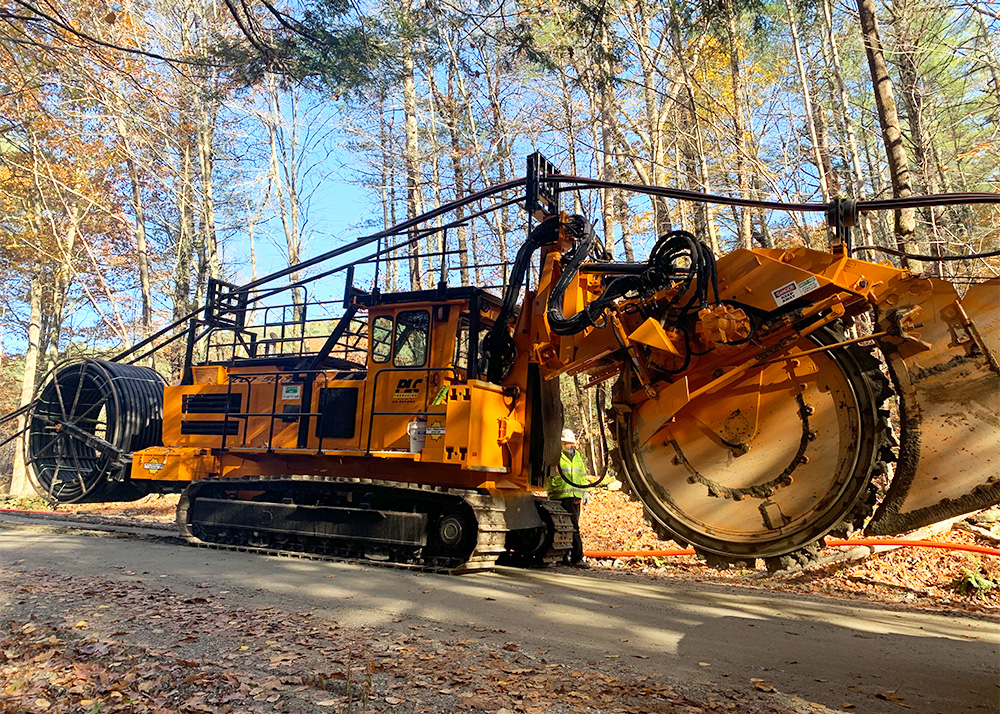 Machine to put lines underground